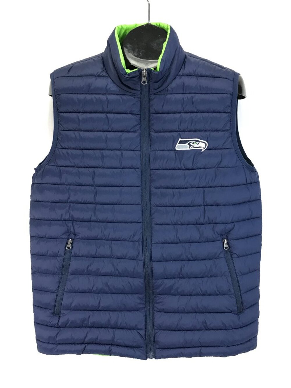 NFL Team Apparel Seattle Seahawks Puffer Vest Women's Medium Insulated Quilted